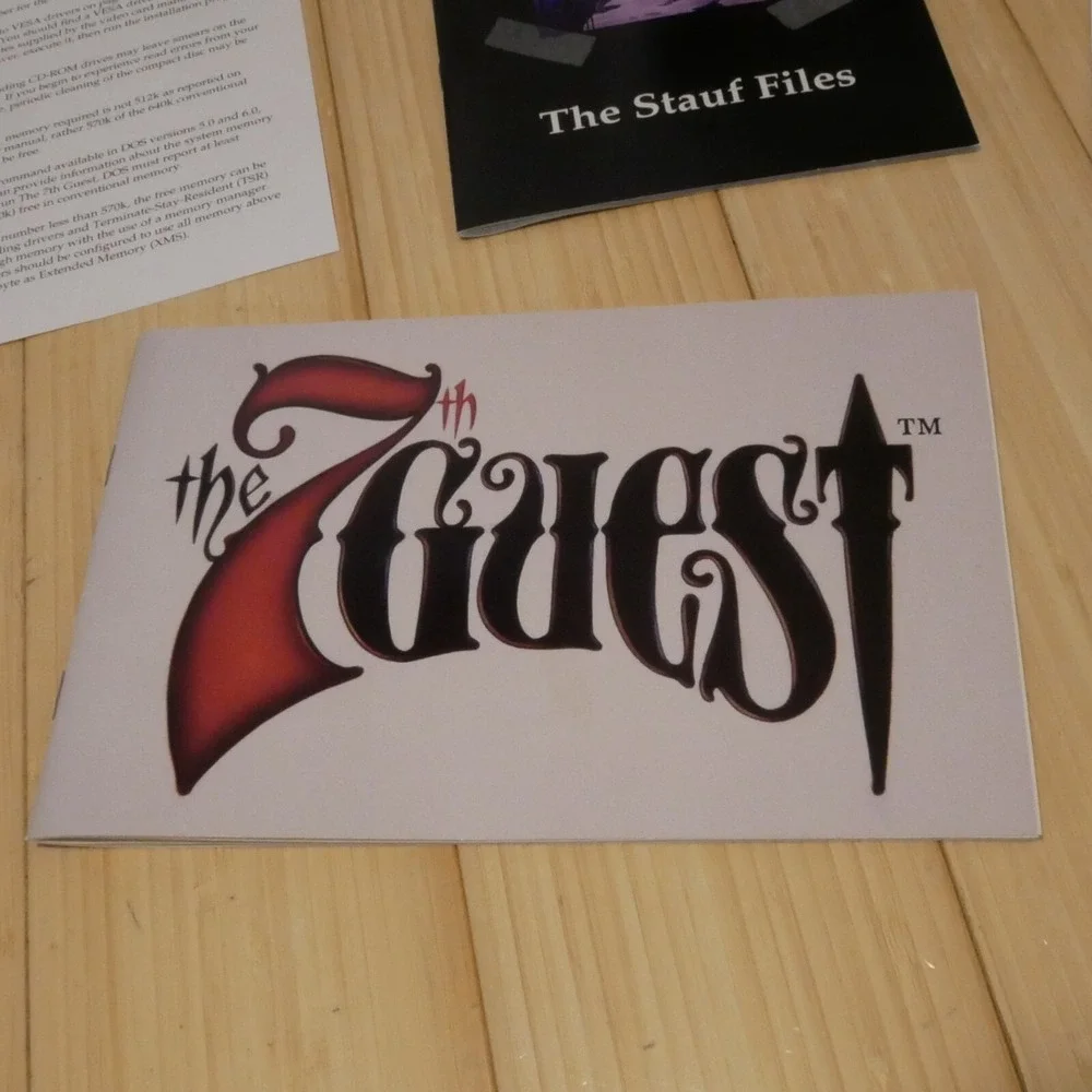 The 7th Guest (PC CD-ROM) VINTAGE‎ BIG BOX with Manual, CD & More (see photos)